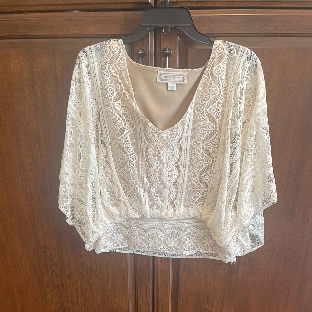 Beyond Vintage Lace Top